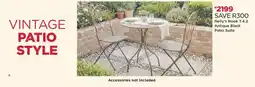 House & Home Nelly's Nook T.4.2 Antique Black Patio Suite offer