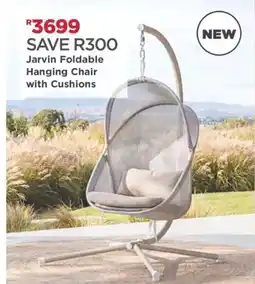 House & Home Jarvin Foldable Hanging Chair with Cushions offer