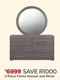 House & Home 2-Piece Farina Dresser and Mirror offer
