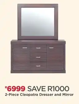 House & Home 2-Piece Cleopatra Dresser and Mirror offer