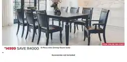 House & Home 9-Piece Alex Dining-Room Suite offer