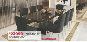 9-Piece Queen Ann Dining-Room Suite