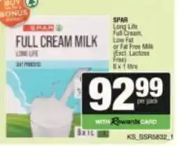 KwikSpar SPAR FULL CREAM MILK offer