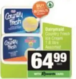 KwikSpar Dairymaid Country Fresh Ice Cream Assorted offer