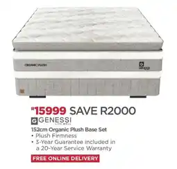 House & Home GENESSI 152cm Organic Plush Base Set offer