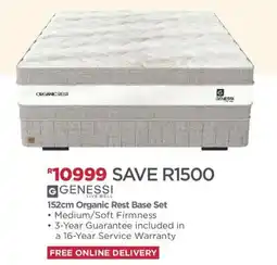 House & Home GENESSI 152cm Organic Rest Base Set offer