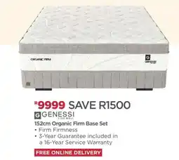 House & Home GENESSI 152cm Organic Firm Base Set offer