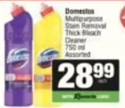 KwikSpar Domestos Multipurpose Stain Removal Thick Bleach Cleaner Assorted offer