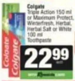 KwikSpar Colgate Triple Action Toothpaste offer