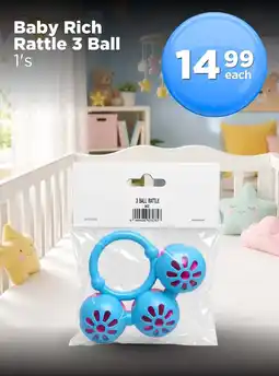 Check Star Baby Rich Rattle 3 Ball offer