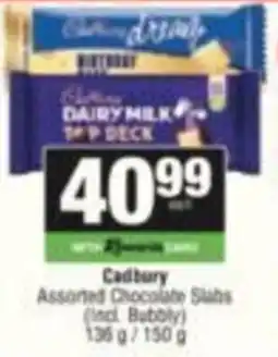 KwikSpar Cadbury Assorted Chocolate Slabs offer