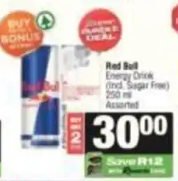 KwikSpar Red Bull Energy Drink Assorted offer