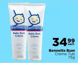 Check Star Bennetts Bum Creme Tub offer