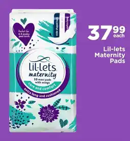 Check Star Lil-lets Maternity Pads offer