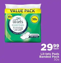 Check Star Lil-lets Pads Banded Pack offer
