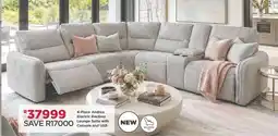 House & Home Andrea Electric Recliner Lounge Suite with Console and USB offer