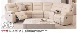 House & Home Bronson Recliner Lounge Suite with Console and Cupholders offer