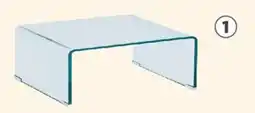 House & Home Hazel 12mm Glass Coffee Table offer