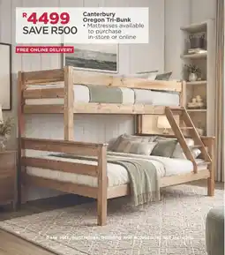 House & Home Canterbury Oregon Tri-Bunk offer