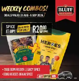 Bluff Meat Supply Oom freddy legacy spice + heroes braai spice offer