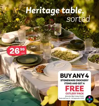 Stoneware crockery