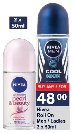 President Hyper Nivea Roll On Men / Ladies offer