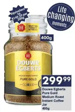 President Hyper Douwe Egberts Pure Gold Medium Roast Instant Coffee offer