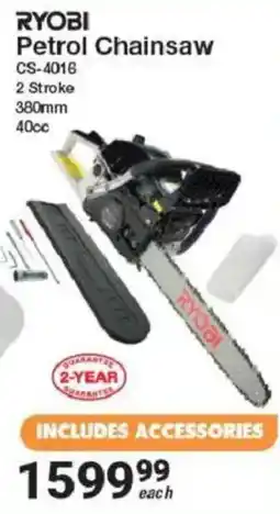 Mica RYOBI Petrol Chainsaw offer
