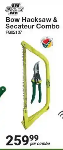 Mica Lasher Bow Hacksaw & Secateur Combo offer