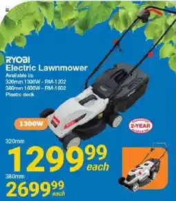 Mica RYOBI Electric Lawnmower offer