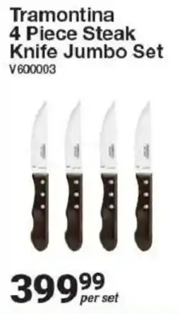 Mica Tramontina 4 Piece Steak Knife Jumbo Set offer