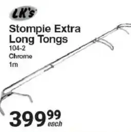 Mica LK's Stompie Extra Long Tongs offer