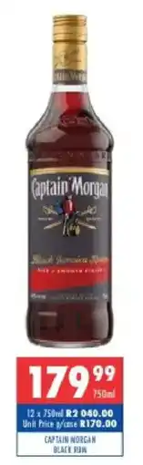 Ultra Liquors Captain Morgan Black Rum offer