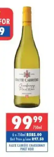 Ultra Liquors Haute Cabrière Chardonnay Pinot Noir offer