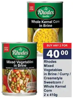 President Hyper Rhodes Mixed Vegetables in Brine offer