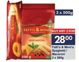 President Hyper Fatti's & Moni's Macaroni offer