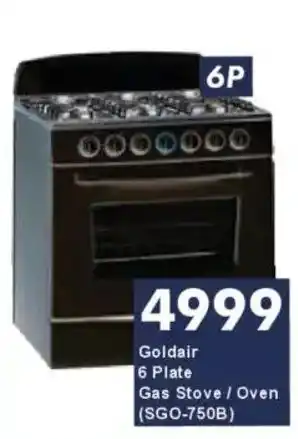 Goldair 6 Plate Gas Stove / Oven