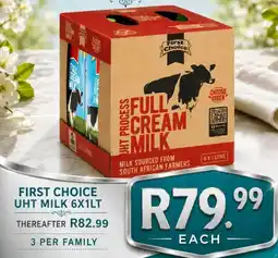 Take 'n Pay First Choice UHT Full Cream Milk offer