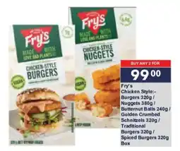 President Hyper Fry's Chicken-Style Burgers offer