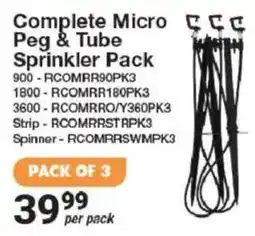 Mica Complete Micro Peg & Tube Sprinkler Pack offer