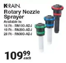 Mica K-Rain Rotary Nozzle Sprayer offer