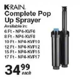 Mica K-Rain Complete Pop Up Sprayer offer