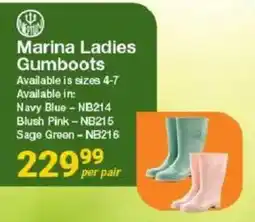 Mica Marina Ladies Gumboots offer