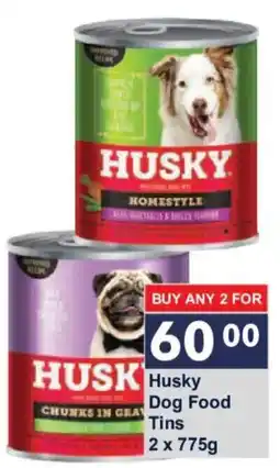 President Hyper Husky Dog Food Tins offer