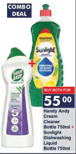 President Hyper Handy Andy Cream Cleaner + Sunlight Dishwashing Liquid offer