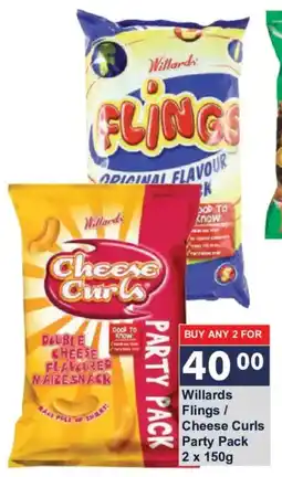 President Hyper Willards Flings / Cheese Curls Party Pack offer