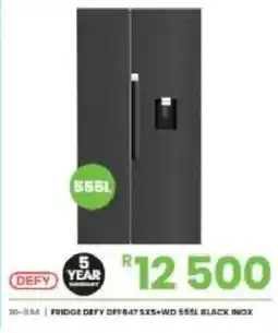 Fair Price FRIDGE DEFY DFT847 5XS+WD 555L BLACK INOX offer