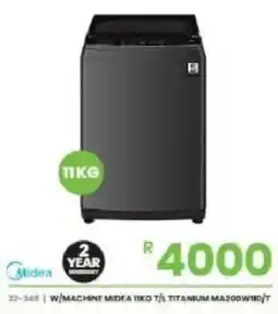 Fair Price W/MACHINE MIDEA 11KG T/1 TITANIUM offer