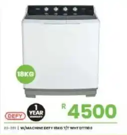 Fair Price W/MACHINE DEFY 18KG T/T WHIT DTT180 offer