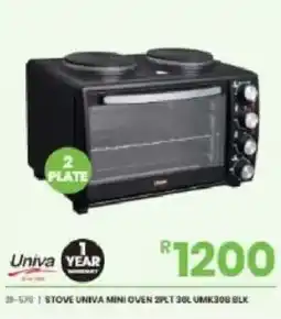 Fair Price Stove Univa Mini Oven 2PLT 30L offer